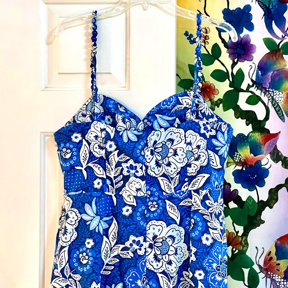 🌺🎉HP🎉🌺 NWT Anthropologie Farm Rio Full Of Flowers Sweetheart Midi Dress - Picture 13 of 16